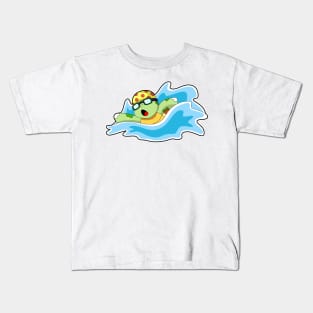 Turtle at Swimming in Water Kids T-Shirt